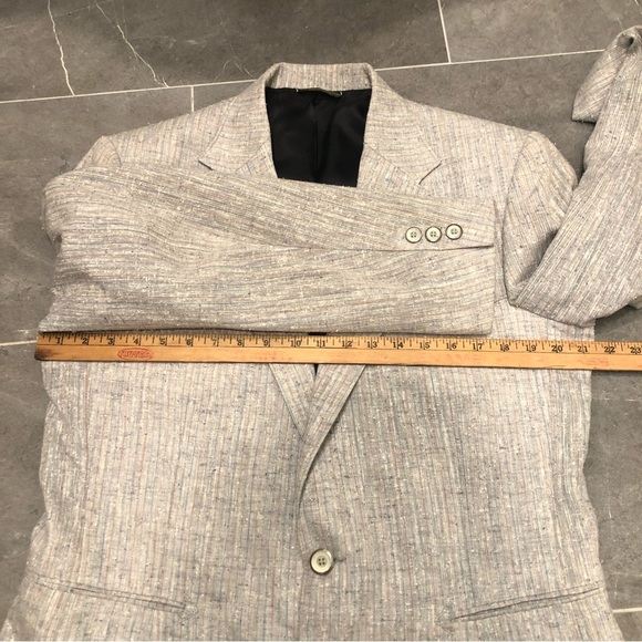 Pagano West gray western sport coat blazer suit cowboy vintage - Picture 10 of 11